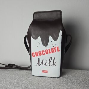 Sweeten Up Your Style! "Chocolate Milk" Carton Crossbody Bag